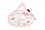 Mud Pie - Welcome Girl Plaque with Pen