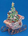 Holiday Treasures Christmas Tree Sleigh Music Box